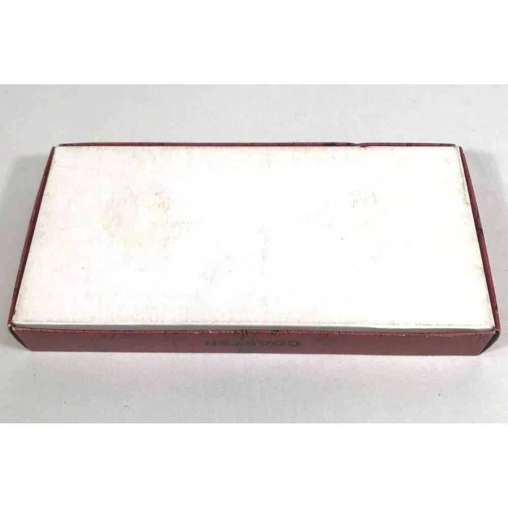 Set of 6 COASTERS Mother of Pearl Lacquer Ware FREESIA FLOWERS Shin Do Boxed NEW